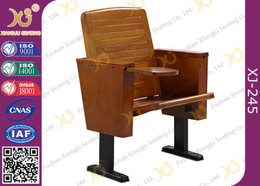 Chine Les chaises minces de salle de conférences de jambe en métal avec renforcent le pied debout Seat en bois fournisseur