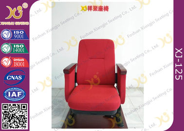 Chine Pp Shell pour des chaises d'assistance, allocation des places escamotable de théâtre d'amphithéâtre de jambe fixe dans la couleur rouge fournisseur