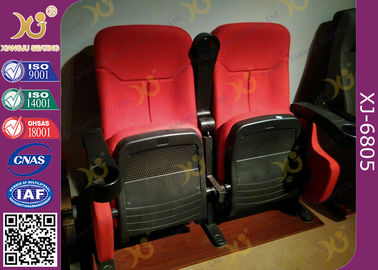 Chine Le théâtre rouge de cinéma de tissu de preuve sale préside l'allocation des places avec la remplissage pliable d'allocation des places fournisseur