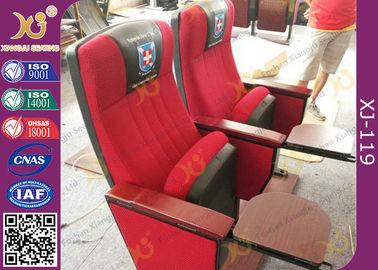 Chine Adaptez les chaises aux besoins du client de Hall d'église avec le doux capitonné et le logo cousues sur le repos arrière fournisseur
