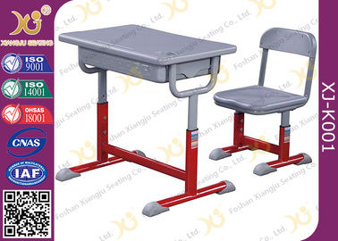 Chine Tableau et chaises primaires d'école d'enfants d'étudiant de structure de fer avec non des pieds de glissement fournisseur