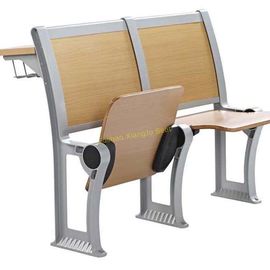 Chine chaises pliantes en bois de contreplaqué de dos d'acier de 1.5mm avec des meubles de salle de classe de tiroir/école fournisseur