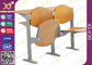 Meubles pliables de bureau de salle de classe d'université de mélamine, chaises de théâtre de conférence fournisseur