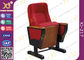 Chaises de Hall d'église d'accoudoir en bois solide avec la jambe en acier, allocation des places rouge d'hôtel de ville fournisseur