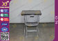 Pré - bureau assemblé et chaise d'école d'enfants en métal réglés avec le revêtement électrostatique de poudre fournisseur