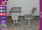 Pré - bureau assemblé et chaise d'école d'enfants en métal réglés avec le revêtement électrostatique de poudre fournisseur