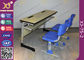 Bureau et chaise d'étudiant de Seaters des doubles sièges deux réglés pour l'école primaire fournisseur