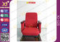 Pp Shell pour des chaises d'assistance, allocation des places escamotable de théâtre d'amphithéâtre de jambe fixe dans la couleur rouge fournisseur
