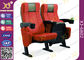 chaises d'allocation des places de cinéma de pieds en métal 4d, accoudoir en plastique avec des chaises de théâtre de coussin de cupholder fournisseur