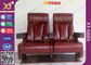 Chaise d'allocation des places de théâtre de cinéma de dos de canapé tapissée par cuir pour le message publicitaire fournisseur