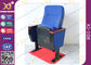 Le bleu a plié les chaises d'amphithéâtre de théâtre/sièges en plastique d'amphithéâtre avec le bloc - notes fournisseur