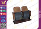 Samller chaises en bois d'amphithéâtre de doubles jambes fortes de distance centrale de 560 millimètres avec Brown fournisseur