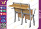 Bureau en bois et chaise d'étudiant universitaire réglés avec le cadre en aluminium fournisseur