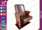 Chaises lombo-sacrées en cuir d'amphithéâtre de Brown avec le poids d'individu rétractant Seat fournisseur