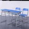 Double Tableau et chaise d'étudiant réglés avec jambes de table d'angle de PVC de HDPE de tri fournisseur