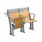 Salle de conférences de support/bureau et chaise en aluminium d'école avec le dos de retour armé et le Seat de contreplaqué de haute fournisseur