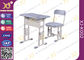 Bureau en aluminium et chaise d'étudiant de double soutien important de tube réglés pour l'école d'université fournisseur