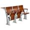 Tableau et chaise d'étude de meubles/étudiant de salle de classe d'université de contreplaqué de noix avec l'accoudoir fournisseur