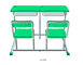 De fer réglé d'étudiant de HDPE vert en bon état de bureau et de chaise mobilier scolaire réglable fournisseur