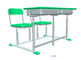 De fer réglé d'étudiant de HDPE vert en bon état de bureau et de chaise mobilier scolaire réglable fournisseur
