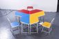 Bord réglé de six d'étudiant PVC communs coloré de bureau et de chaise pour la pièce s'exerçante fournisseur