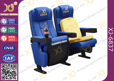 Chine Chaises disponibles de salle de cinéma d'enfants de supports de tasse d'options multiples de Seat avec le bleu fournisseur