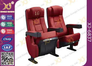 Chine Les chaises pliables rouges d'allocation des places de théâtre d'amphithéâtre ont utilisé les dos fixes par sièges de cinéma de film fournisseur