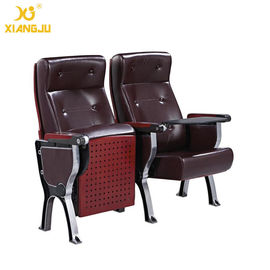 Chine Les chaises d'amphithéâtre de cuir de couverture de contreplaqué d'alliage d'aluminium avec des ABS marquent sur tablette la rotation 360° fournisseur
