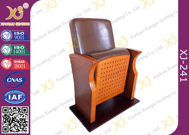 Chine Chaises lombo-sacrées en cuir d'amphithéâtre de Brown avec le poids d'individu rétractant Seat fournisseur