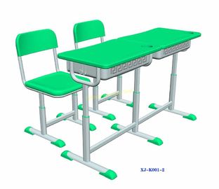 Chine Doubles bureau d'école de Seater et meubles verts de salle de classe de chaise/d'enfants fournisseur