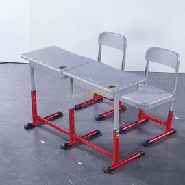 Chine Couleur adaptée aux besoins du client par ensemble matérielle de bureau et de chaise en métal durable de HDPE double fournisseur