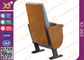 Chaises pliables résistantes d'amphithéâtre de bibliothèque de comprimé avec la finition en bois de surface de bras fournisseur
