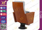 Chaises en bois de Tableau de revêtement en cuir anti-vieillissement de poudre pour l'amphithéâtre d'église fournisseur