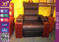 Sofa de finition moderne de home cinéma de cuir véritable, sofa électrique de Recliner de loisirs fournisseur