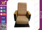 Hautes chaises de retour fixes de théâtre de cinéma de plancher avec la protection en bois, chaises pliées de salle de conférences d'amphithéâtre fournisseur