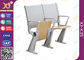 Bureau d'étudiant et contreplaqué de chaises/dos intelligents d'acier pour des meubles d'université fournisseur