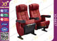 Les chaises pliables rouges d'allocation des places de théâtre d'amphithéâtre ont utilisé les dos fixes par sièges de cinéma de film fournisseur