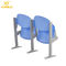 Chaise pliante froide de plastique bleue de cadre en acier de Seat réglée pour la salle de conférences fournisseur