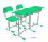 Doubles bureau d'école de Seater et meubles verts de salle de classe de chaise/d'enfants fournisseur
