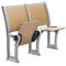 chaises pliantes en bois de contreplaqué de dos d'acier de 1.5mm avec des meubles de salle de classe de tiroir/école fournisseur