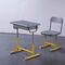 Chaise en aluminium d'Aand de bureau d'étudiant de fer environnemental de HDPE réglée avec le tiroir fournisseur