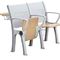 Meubles de salle de classe de Centre d'enseignement supérieur en métal de contreplaqué/bureau d'école et ensemble pliables de chaise fournisseur