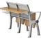 Meubles de salle de classe de Centre d'enseignement supérieur en métal de contreplaqué/bureau d'école et ensemble pliables de chaise fournisseur
