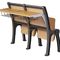 Astuce en bois de stade de fer classique vers le haut de chaise pliable pour la salle de conférences d'université fournisseur