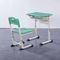 Vert réglé de menthe de surface de haut d'étudiant de cadre en aluminium HDPE moyen de bureau et de chaise fournisseur